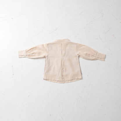 docking shirt ｜ドッキングシャツ｜キャメル