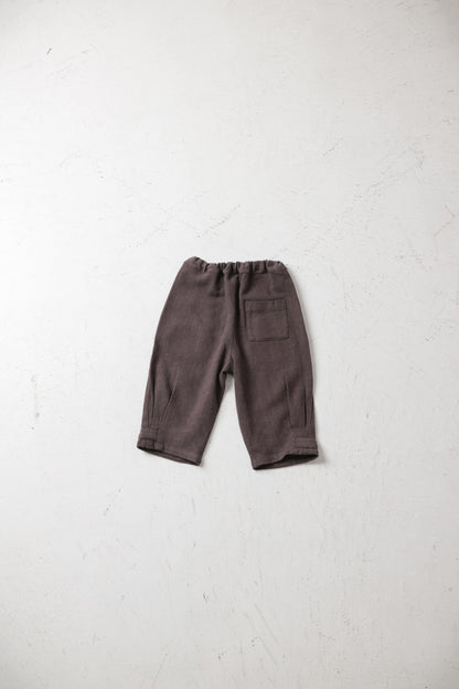 tab rough pants | tabbed pants | charcoal