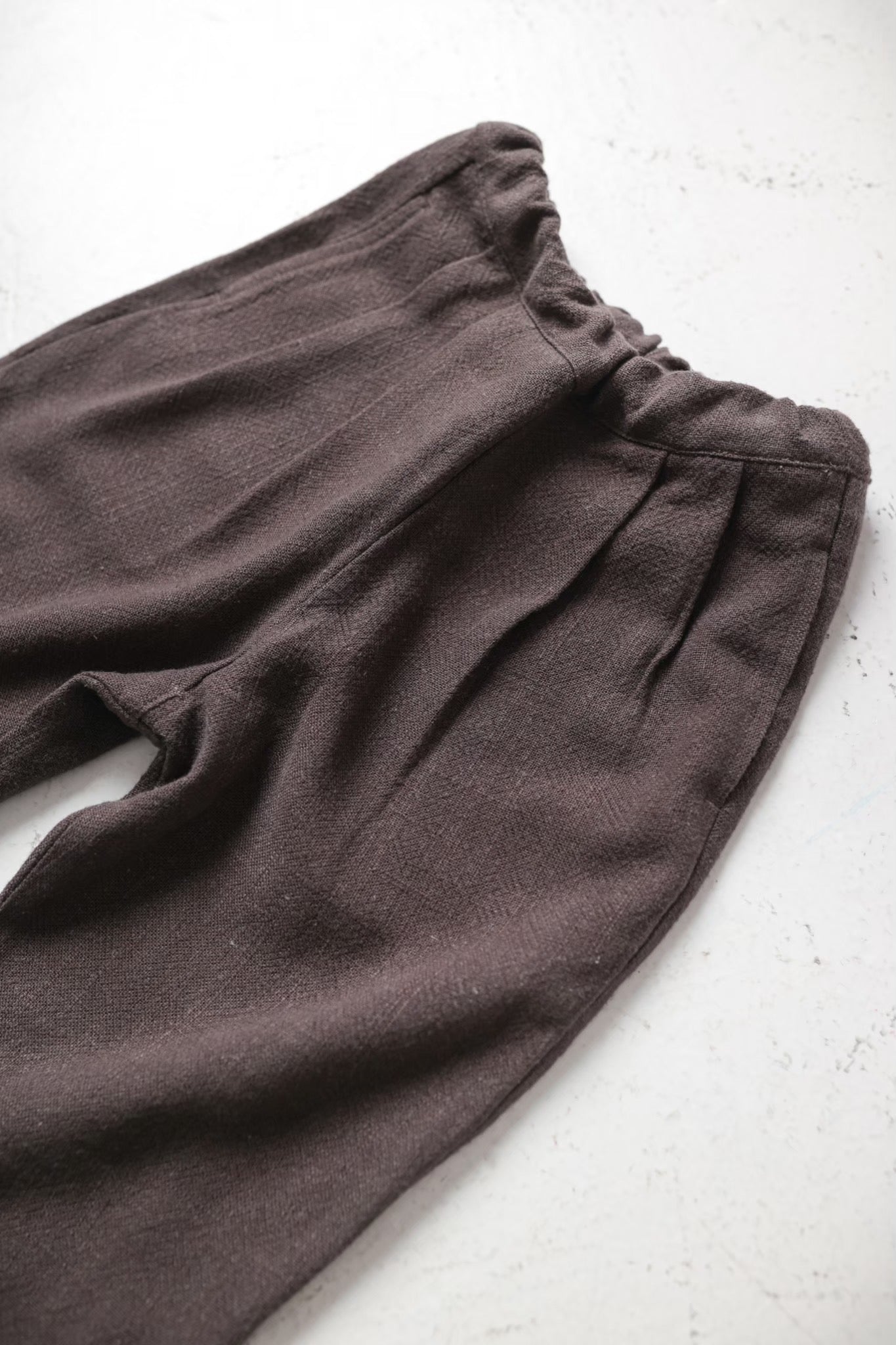 tab rough pants | tabbed pants | charcoal